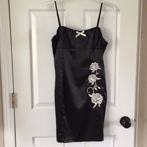 NWOT “Little Black Dress” with embroidery